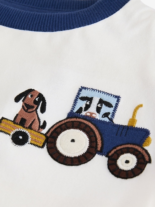 Image number 4 showing, NEXT Toddler Colorblock Farm Graphic T-Shirt