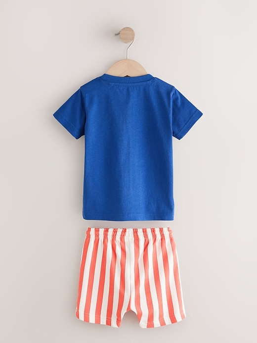 Image number 6 showing, NEXT Toddler Seaside T-Shirt & Shorts Set