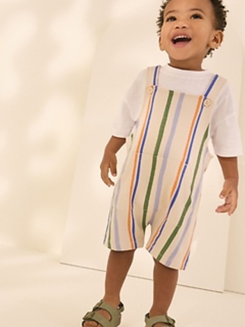 NEXT Toddler Striped Jersey Shortall Set