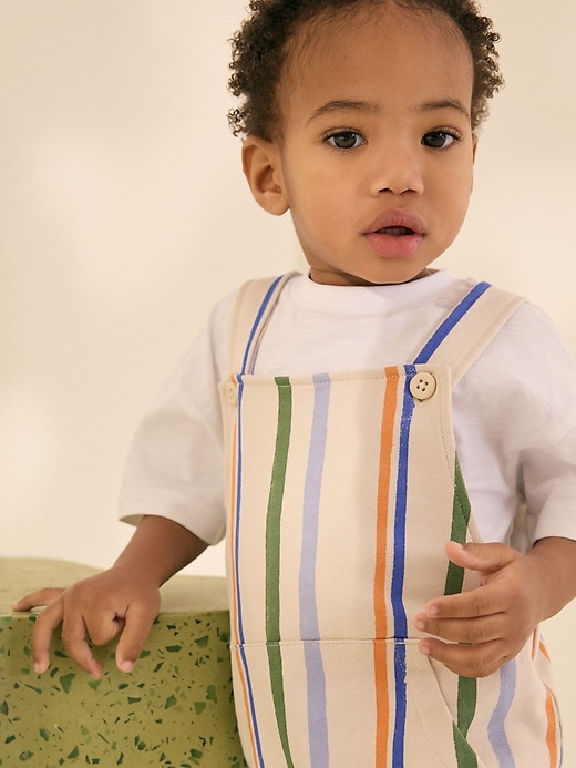 Image number 2 showing, NEXT Toddler Striped Jersey Shortall Set