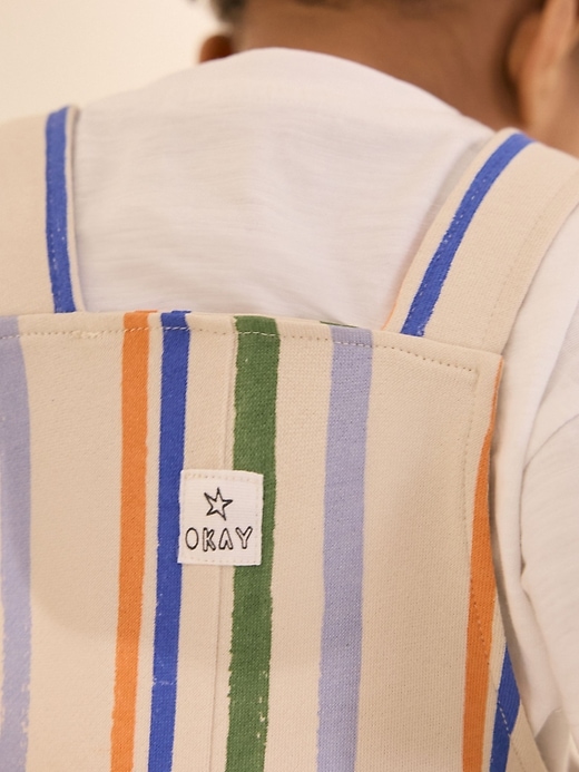 Image number 4 showing, NEXT Toddler Striped Jersey Shortall Set