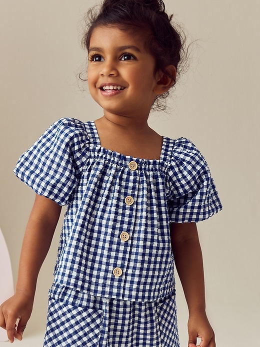 Image number 3 showing, NEXT Toddler Gingham Top & Pants Set