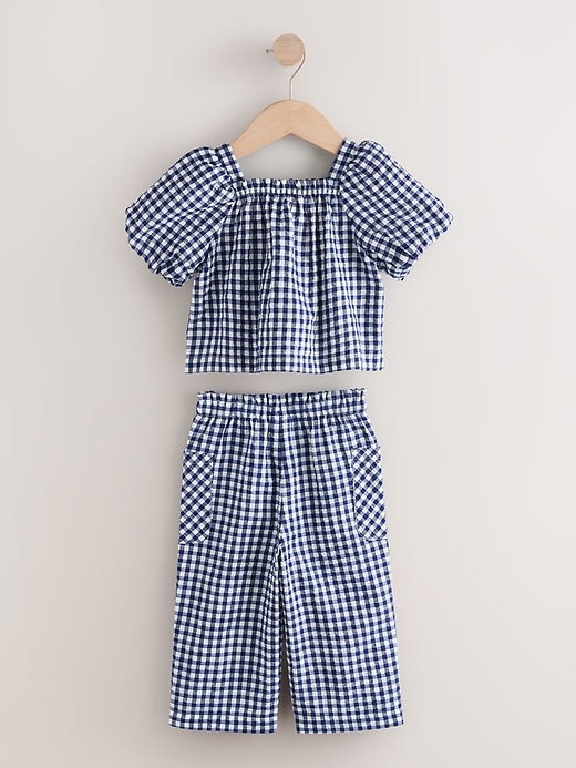 Image number 6 showing, NEXT Toddler Gingham Top & Pants Set