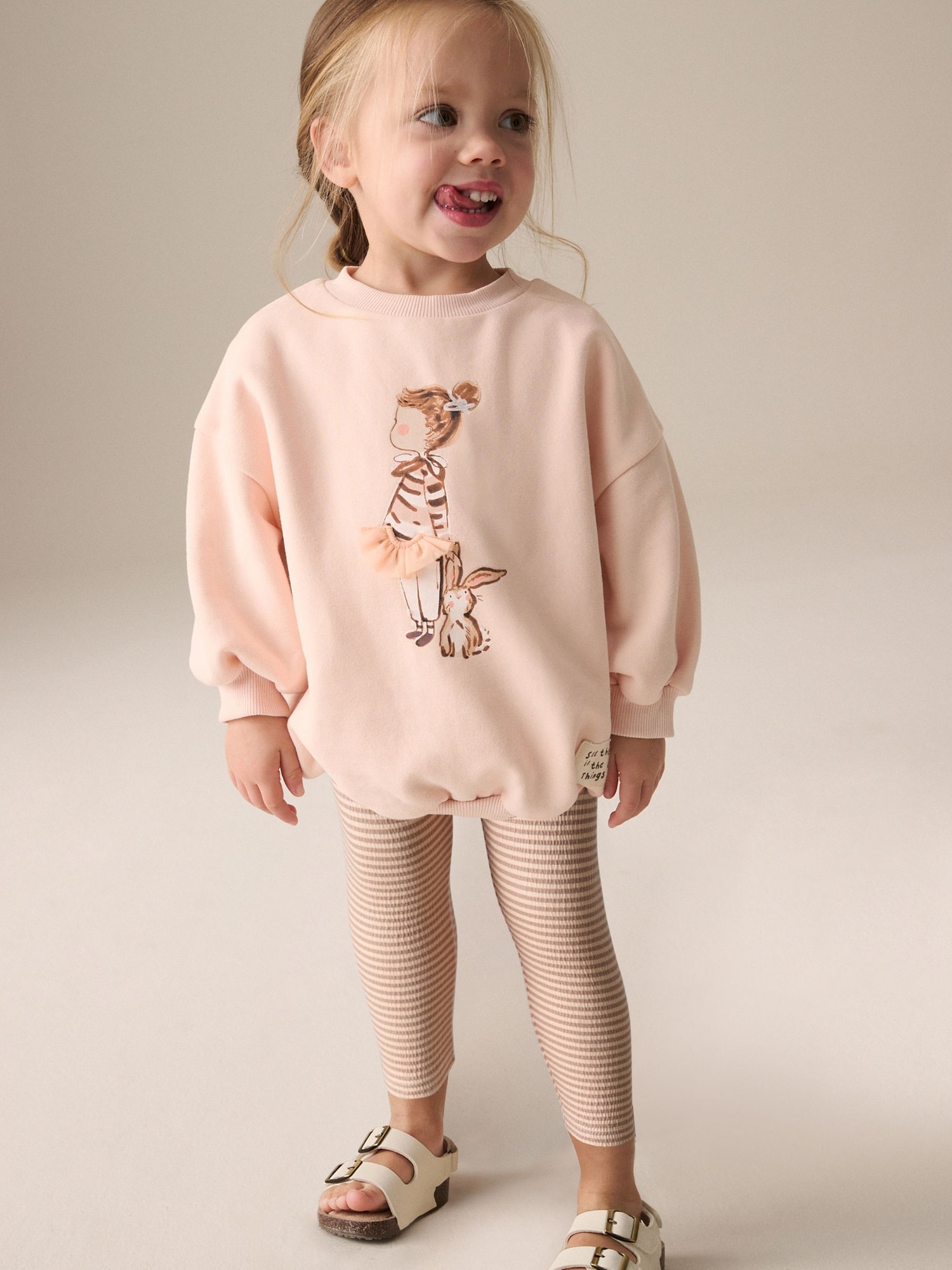 NEXT Toddler Bunny Sweatshirt & Legging Set