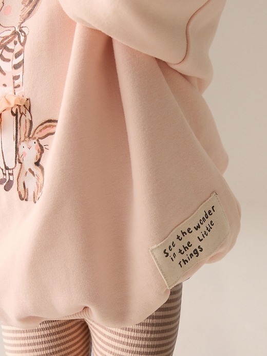 Image number 3 showing, NEXT Toddler Bunny Sweatshirt & Legging Set
