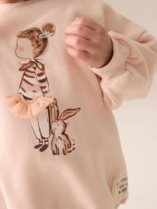 Image number 4 showing, NEXT Toddler Bunny Sweatshirt & Legging Set