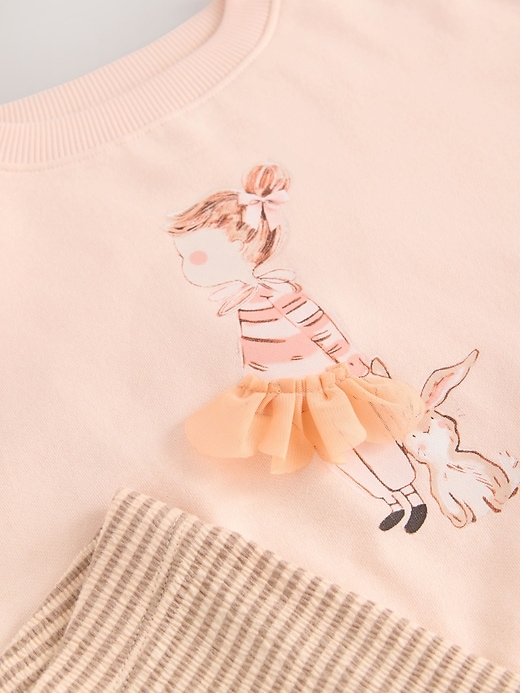 Image number 7 showing, NEXT Toddler Bunny Sweatshirt & Legging Set