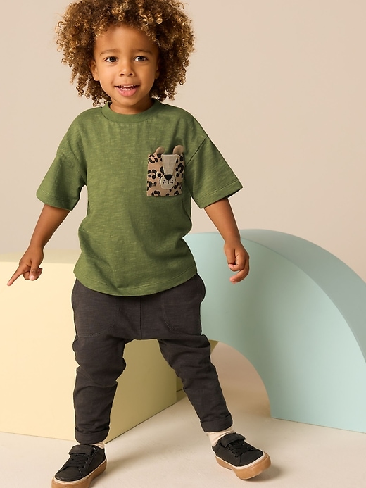 Image number 3 showing, NEXT Toddler Cheetah Pocket T-Shirt