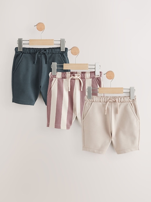 Image number 1 showing, NEXT Toddler Jersey Shorts (3-Pack)