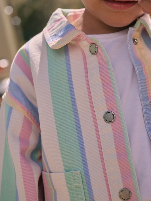 Image number 3 showing, NEXT Toddler Multi-Stripe Short Set
