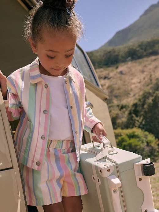 Image number 4 showing, NEXT Toddler Multi-Stripe Short Set
