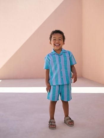 NEXT Toddler Stripe Shirt & Shorts Set