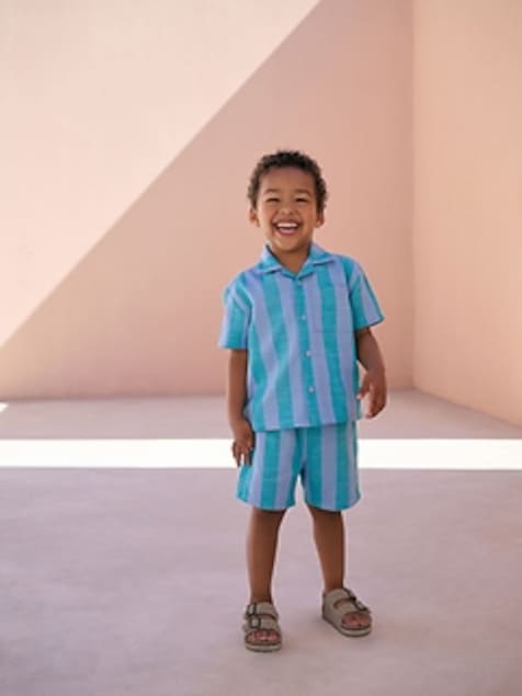 NEXT Toddler Stripe Shirt & Shorts Set