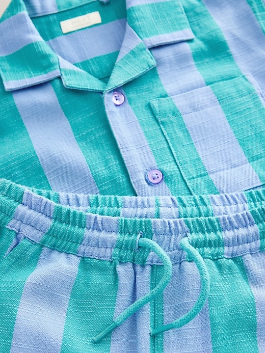 Image number 7 showing, NEXT Toddler Stripe Shirt & Shorts Set