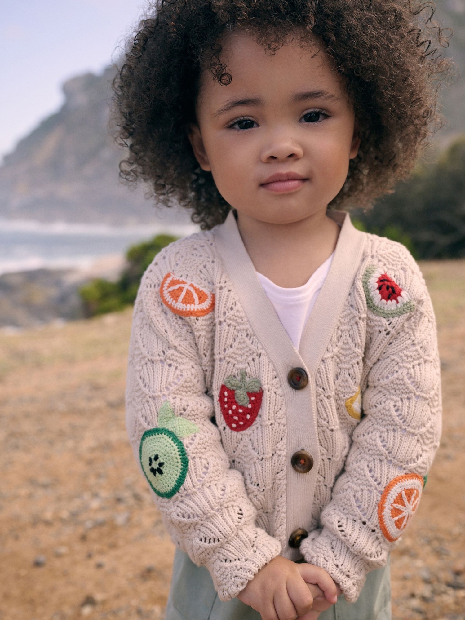 NEXT Toddler  Fruit Crochet Cardigan