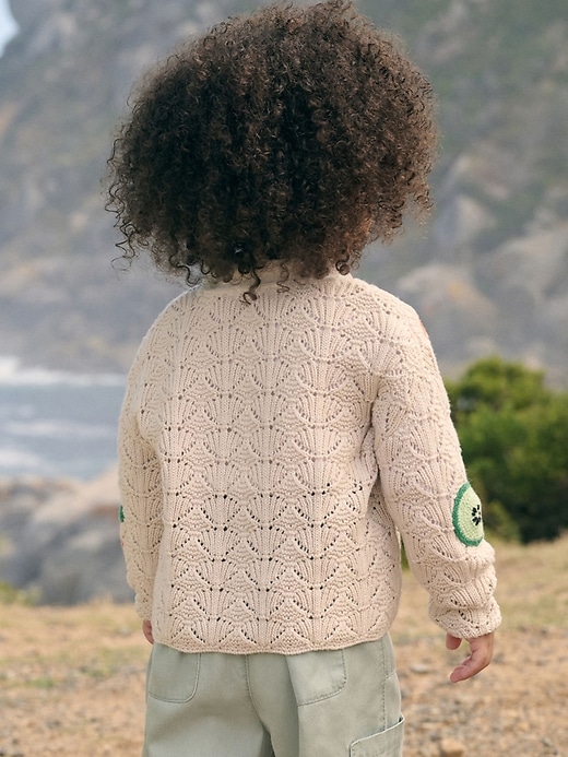 Image number 2 showing, NEXT Toddler  Fruit Crochet Cardigan