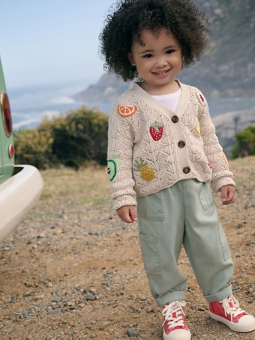 Image number 4 showing, NEXT Toddler  Fruit Crochet Cardigan