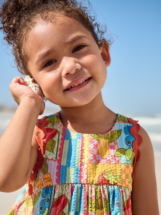 Image number 3 showing, NEXT Toddler Fruit Postcard Dress