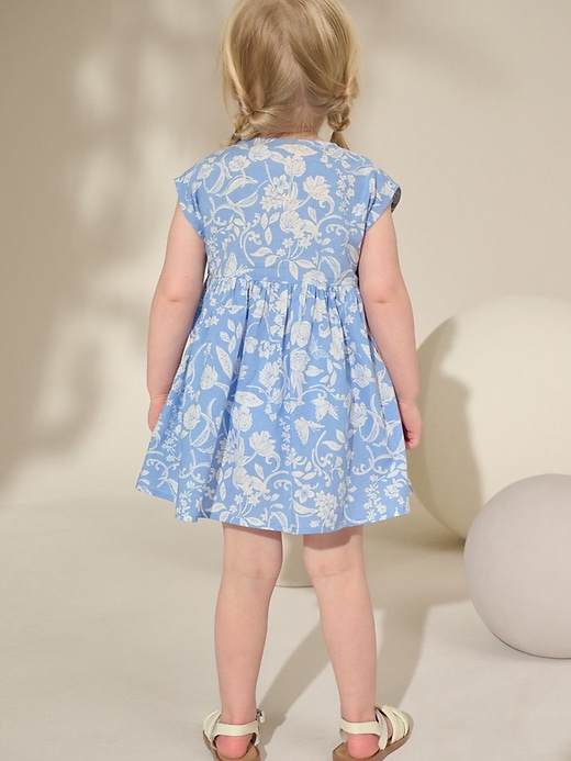 Image number 2 showing, NEXT Toddler Button-Down Ditsy Floral Dress