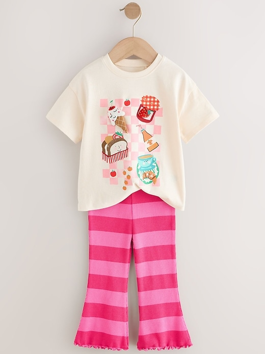 Image number 5 showing, NEXT Toddler T-Shirt & Flare Leggings Set