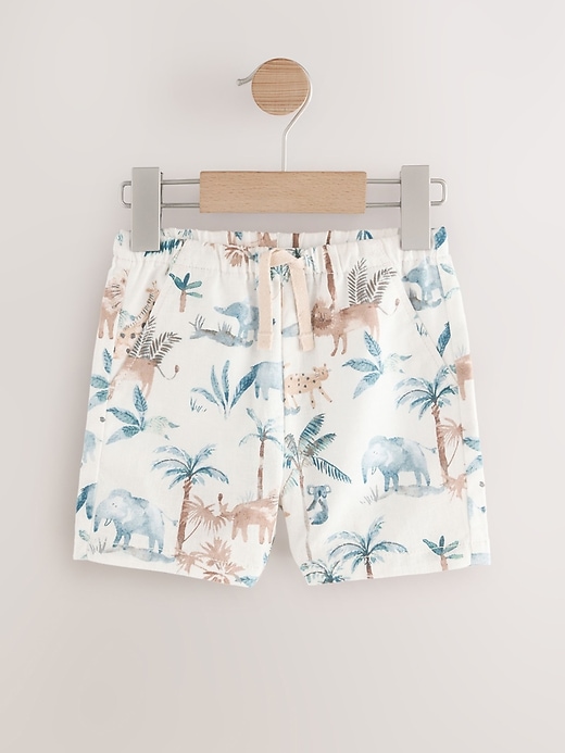 Image number 5 showing, NEXT Toddler  Linen-Cotton Safari Shorts
