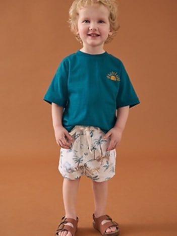 NEXT Toddler  Linen-Cotton Safari Shorts