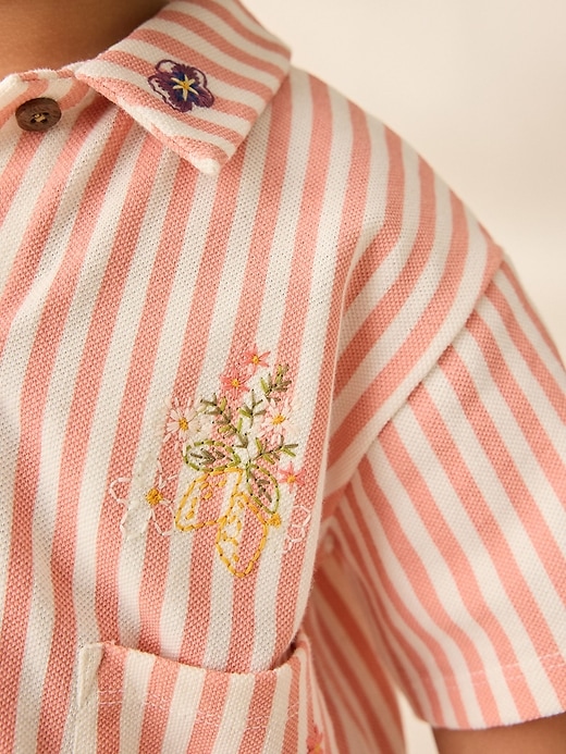 Image number 4 showing, NEXT Toddler Stripe Shirt & Skirt Set