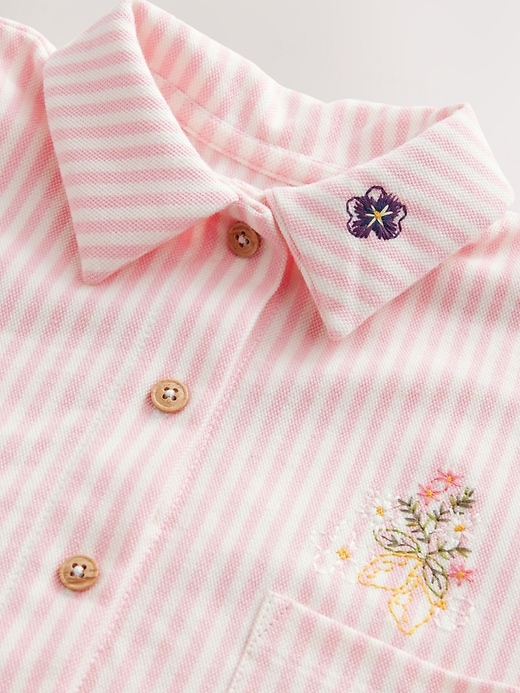 Image number 7 showing, NEXT Toddler Stripe Shirt & Skirt Set