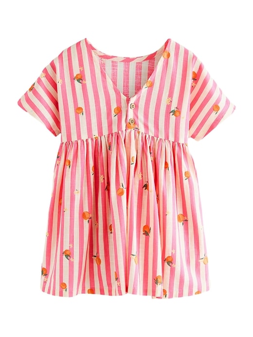 Image number 6 showing, NEXT Toddler Orange & Stripe Dress