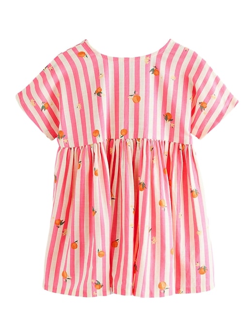 Image number 5 showing, NEXT Toddler Orange & Stripe Dress