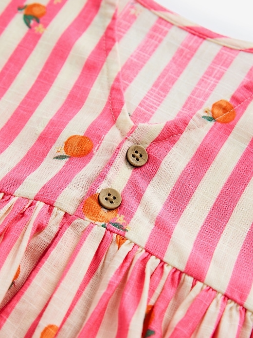 Image number 7 showing, NEXT Toddler Orange & Stripe Dress