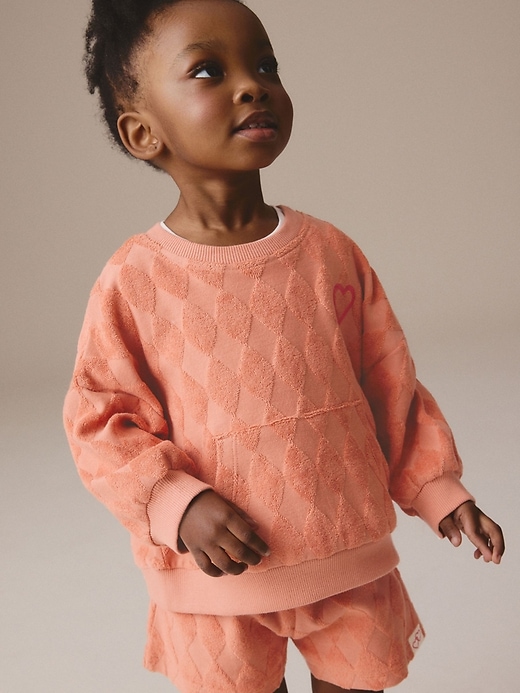 Image number 1 showing, NEXT Toddler Textured Towel Terry Short Set