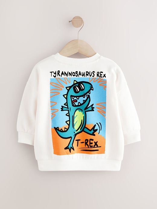 Image number 5 showing, NEXT Toddler Dino Graphic Sweatshirt