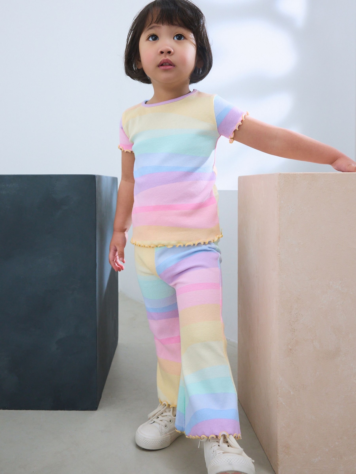 NEXT Toddler  Squiggle T-Shirt & Flare Leggings Set
