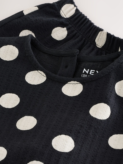 Image number 7 showing, NEXT Toddler Spotted Peplum Top & Short Set
