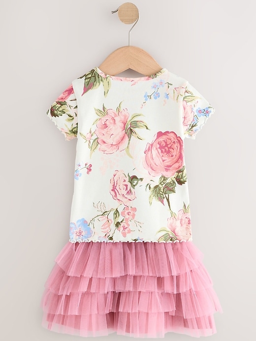 Image number 1 showing, NEXT Toddler Floral Top & Tutu Set