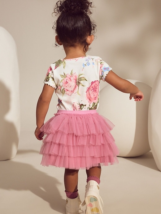 Image number 2 showing, NEXT Toddler Floral Top & Tutu Set