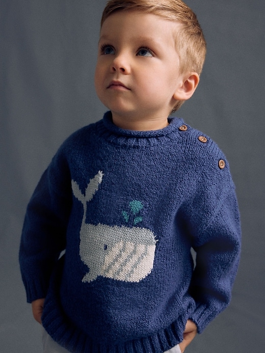 Image number 1 showing, NEXT Toddler Whale Sweater