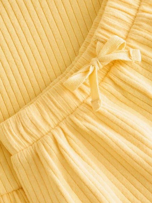 Image number 7 showing, NEXT Toddler Ribbed Peplum T-Shirt & Shorts Set