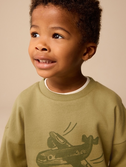 Image number 3 showing, NEXT Toddler Graphic Sweatshirt & Shorts Set