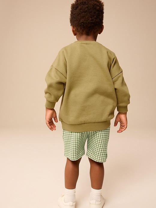 Image number 2 showing, NEXT Toddler Graphic Sweatshirt & Shorts Set