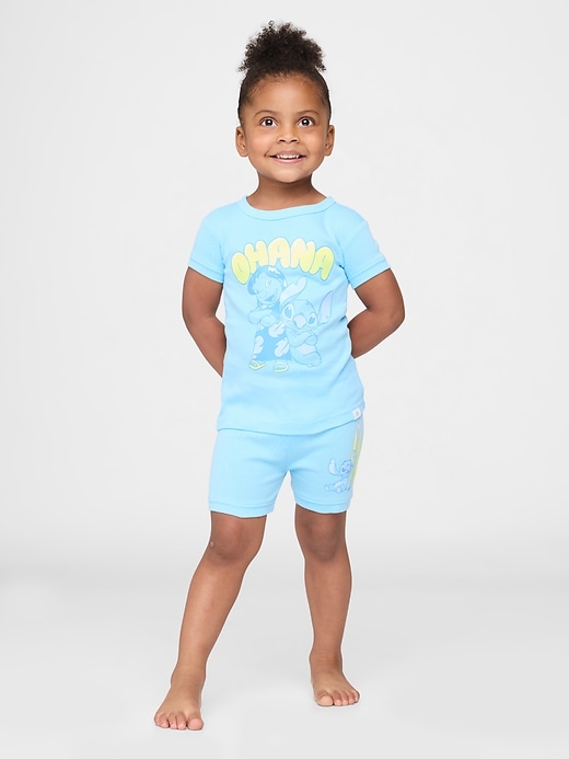 Image number 3 showing, Lilo & Stitch Baby & Toddler Organic Brushed Cotton PJ Set