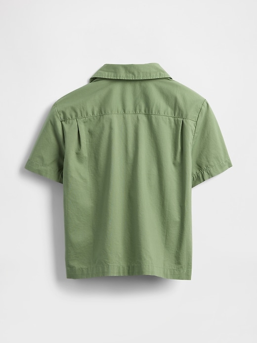 Image number 3 showing, Baby & Toddler Organic Cotton Poplin Cabana Shirt