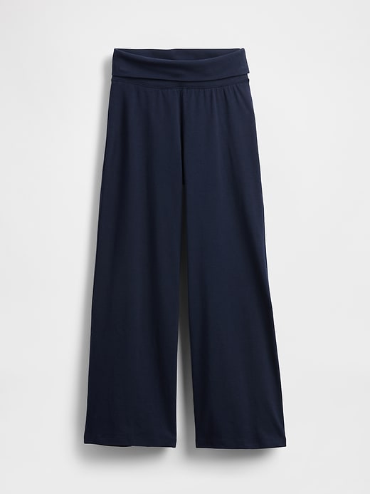 Image number 2 showing, Kids Wide-Leg Foldover Leggings