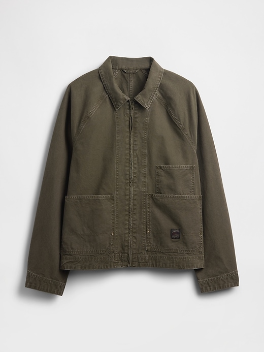 Image number 5 showing, Canvas Denim Chore Jacket