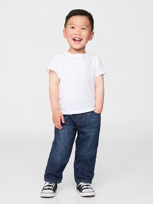Image number 1 showing, Baby & Toddler Pull-On Baggy Jeans