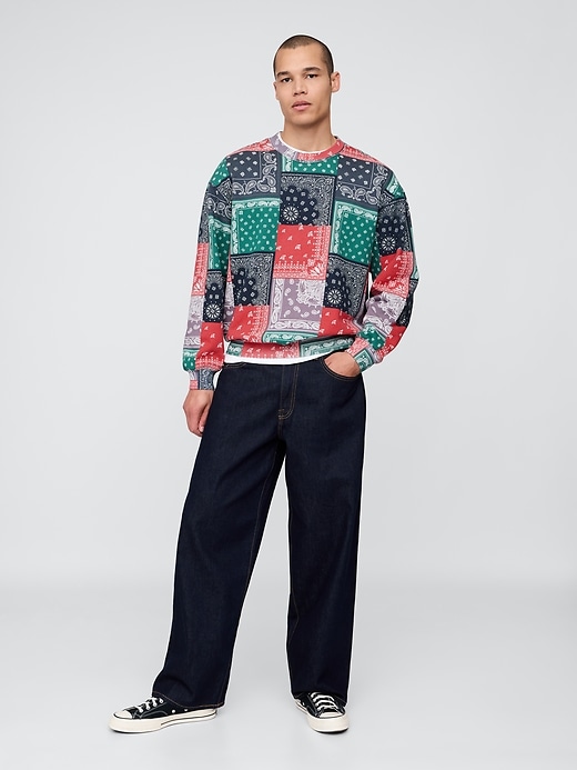 Image number 2 showing, Heavyweight Oversized Bandana Sweatshirt