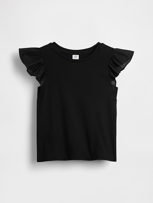 Image number 2 showing, Kids Flutter-Sleeve T-Shirt