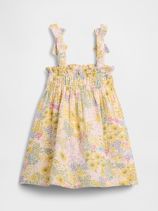Image number 3 showing, Baby & Toddler Cotton Gauze Bow-Strap Dress