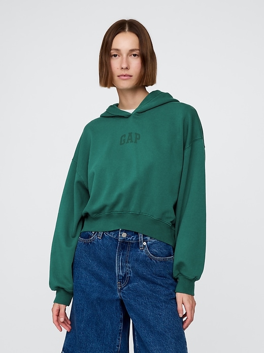 Image number 1 showing, VintageSoft Arch Logo Crop Hoodie
